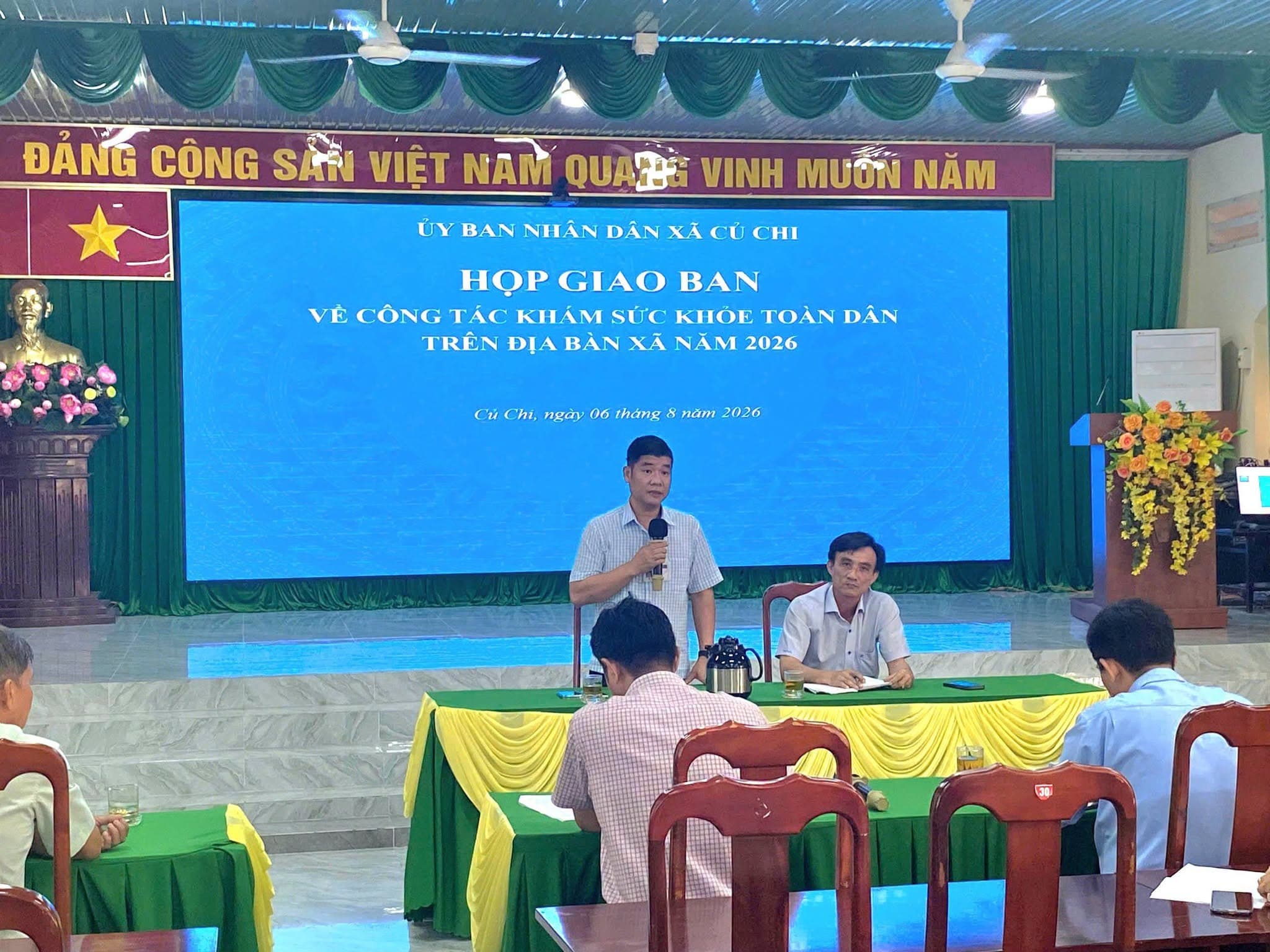XÃ CỦ CHI HỌP GIAO BAN VỀ CÔNG TÁC KHÁM SỨC KHỎE TOÀN DÂN NĂM 2026